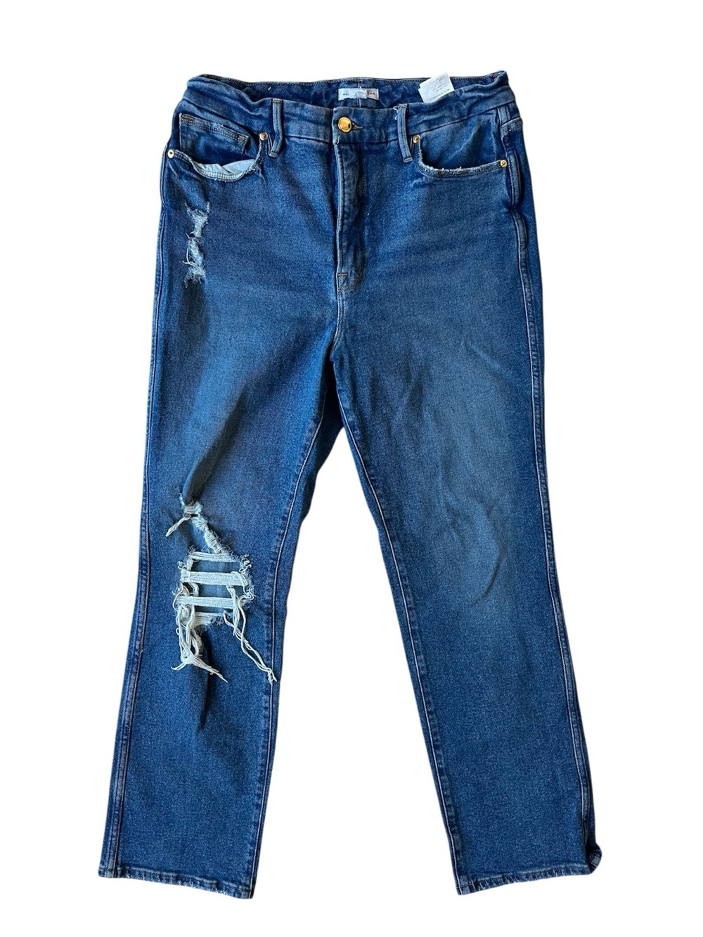 GOOD AMERICAN GOOD CURVE STRAIGHT JEANS 10 / 30